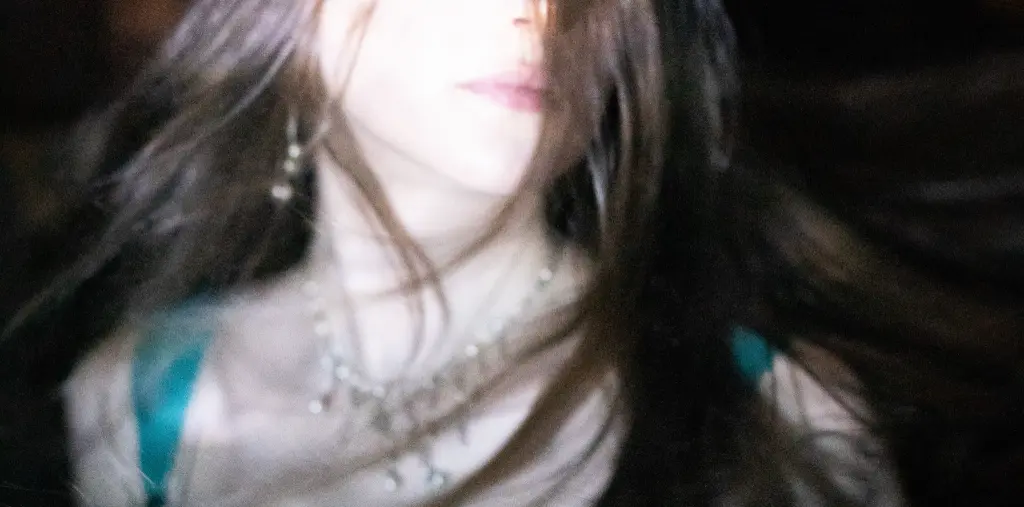 A blurry photo of a beautiful woman in elegant clothes
